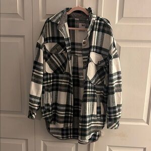 SO plaid shacket